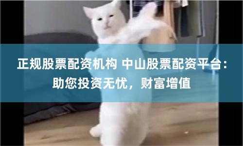 正规股票配资机构 中山股票配资平台：助您投资无忧，财富增值